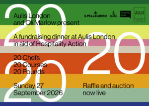Aulis 202020 Soho London Charity dinner poster