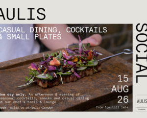 Simon Rogan Aulis Social London cocktails and small plates