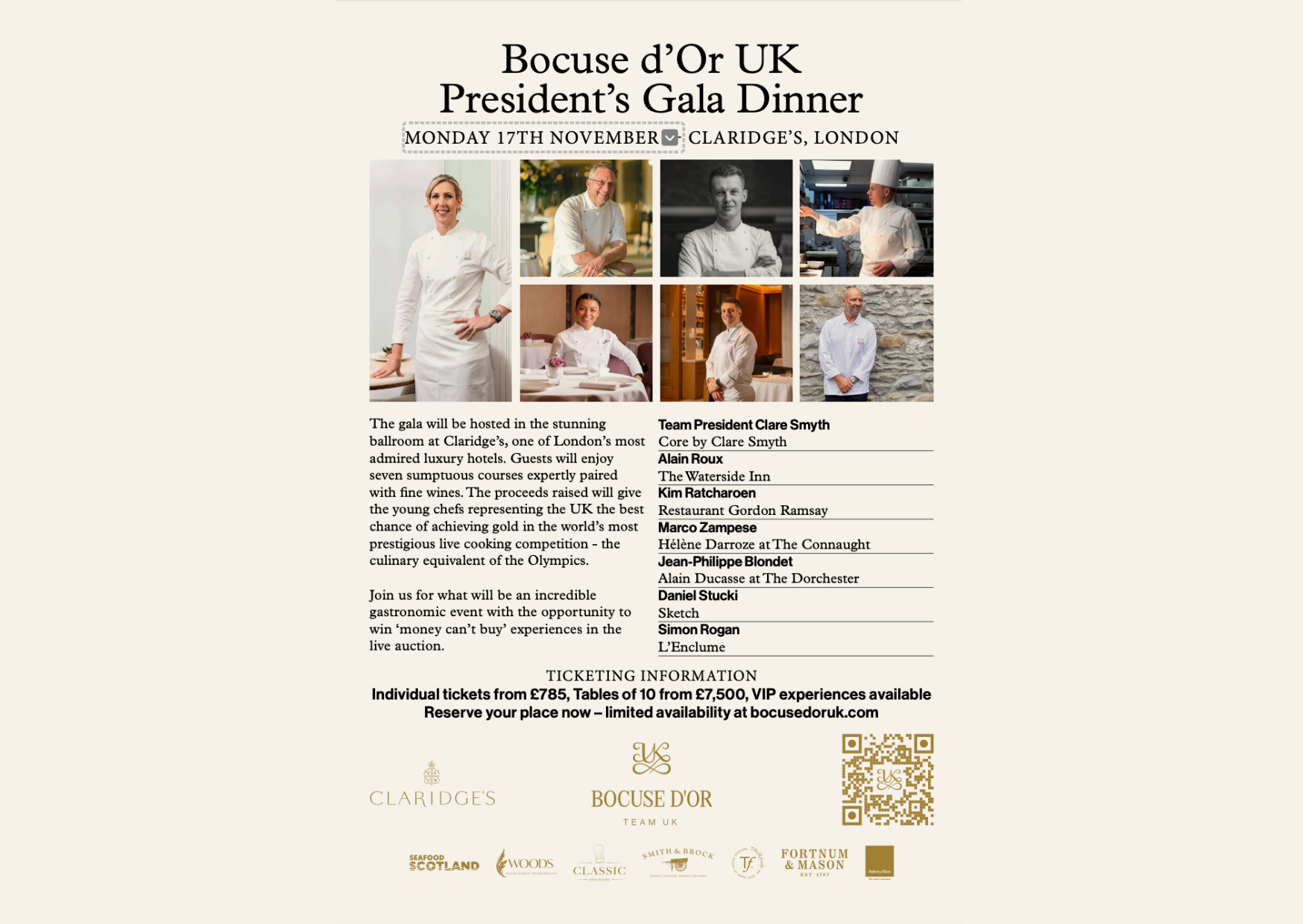 Bocuse D Or President Gala Invitation