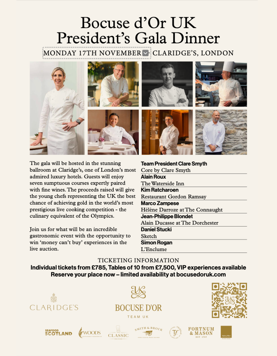 Bocuse D Or President Gala Invitation