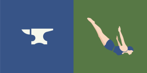 Bathers Residency Symbols Blue Green 1 0