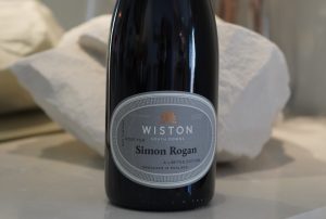 Simon Rogan x Wiston Estate sparkling rose bottle label